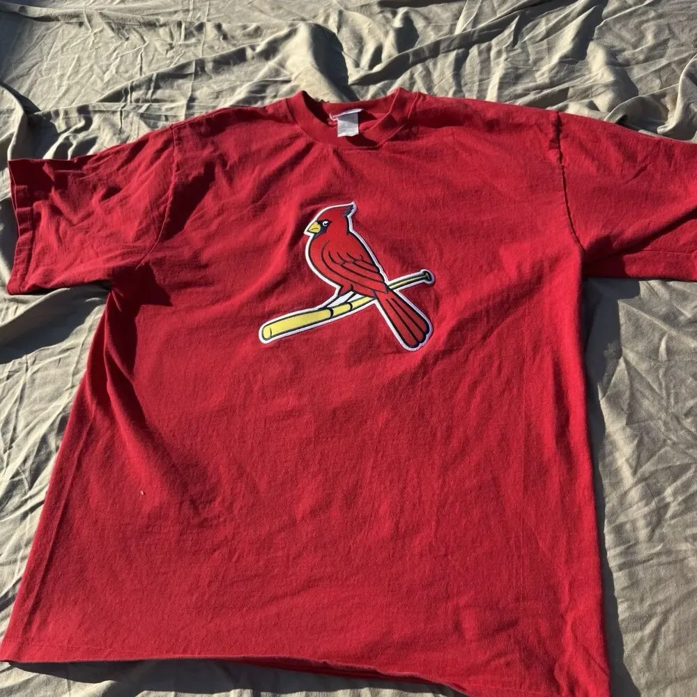 St. Louis Cardinals Tee Mens Sz XL Red CSA Made in USA Baseball Shirt Heavy